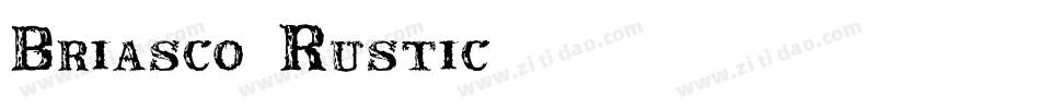 Briasco Rustic字体转换